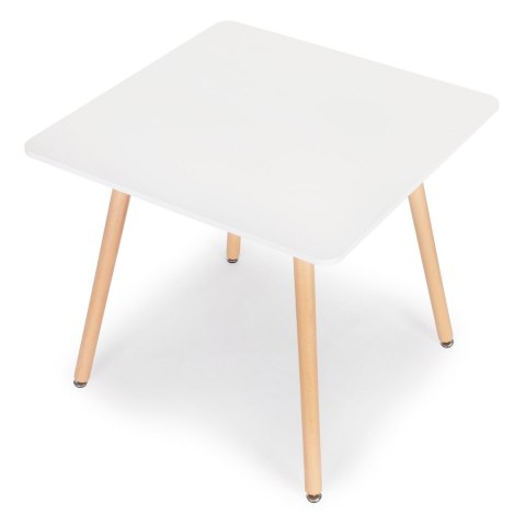 Stolik kuchenny nowoczesny drewniany kwadratowy 80x80 cm ModernHome