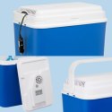 Lodówka samochodowa elektryczna 24L KAMAI ATLANTIC, zasilanie 12V, niebieska z białą pokrywą i rączką