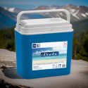 Lodówka samochodowa elektryczna 24L KAMAI ATLANTIC, zasilanie 12V, niebieska z białą pokrywą i rączką
