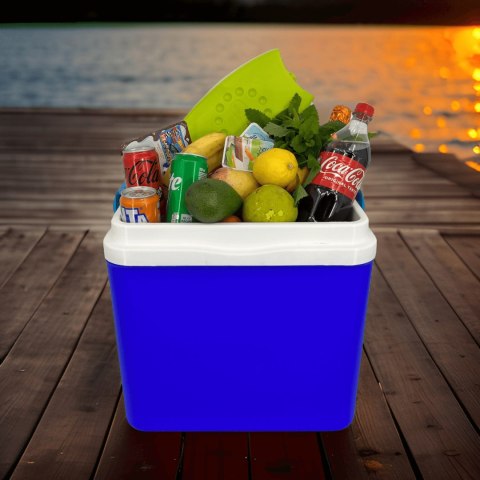 Lodówka GIO STYLE 29,5L Niebieska Zielona Pokrywa Kamai