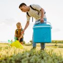 Lodówka turystyczna 20L KAMAI ICEBERG na wkłady mrożące, turkusowa z białą rączką