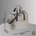 Torba termiczna Kamai Gio Style na ramię, pastelowy szary, z kieszeniami i rączką do noszenia, pojemność 33L