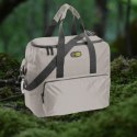 Torba termiczna Kamai Gio Style na ramię, pastelowy szary, z kieszeniami i rączką do noszenia, pojemność 33L