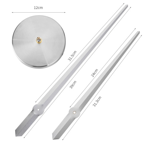 Zegar ścienny naklejany na ścianę 3D lustrzany DIY duży nowoczesny 80-120cm XL