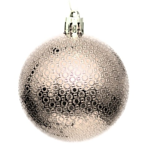 BOMBKA DEKORACYJNA PLASTIKOWA BEZPIECZNA 35SZT ŚR 60MM CHAMPAGNE