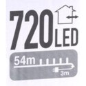 LAMPKI CHOINKOWE ŁAŃCUCH ŚWIETLNY 720 LED CIEPŁY BIAŁY
