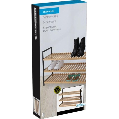 PÓŁKA REGAŁ NA BUTY 3 POZIOMY BAMBUS EXCELLENT HOUSEWARE