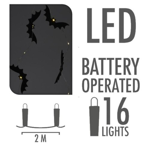 GIRLANDA HALLOWEEN NIETOPERZE 16LED
