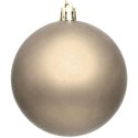 BOMBKA DEKORACYJNA PLASTIKOWA BEZPIECZNA 6SZT 80MM CHAMPAGNE