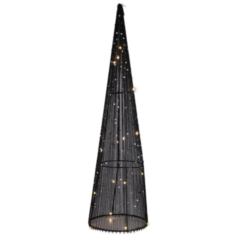 CHOINKA DEKORACYJNA LED 50CM CZARNA