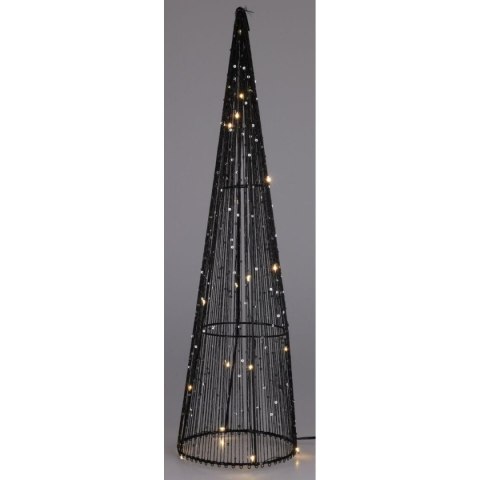 CHOINKA DEKORACYJNA LED 50CM CZARNA