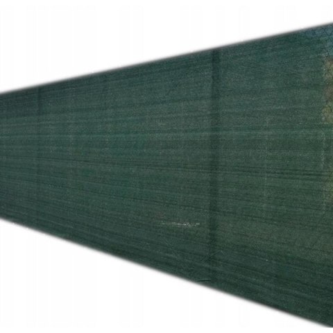 SIATKA CIENIUJĄCA MASKUJĄCA OSŁONA NA OGRODZENIE 140G/M2 1.5X10M CIEMNO ZIELONA