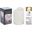 ŚWIECA DEKORACYJNA 70x100MM LED TIMER WHITE