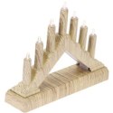 ŚWIECZNIK ADWENTOWY 15,5x3,2x13,5CM 7 LAMPEK ZASILANY NA BATERIE SOSNA