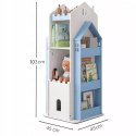 REGAŁ NA KSIĄŻKI OBROTOWY PÓŁKA DOMEK ORGANIZER POKÓJ DZIECIĘCY W360-2