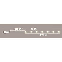 LAMPKI DRUCIKI GIRLANDA 240 LED ZIMNY BIAŁY