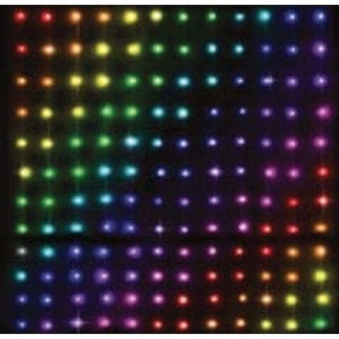 LAMPKI CHOINKOWE KURTYNA ŚWIETLNA ZEW/WEW 400 LED RGB 200X200CM Z PILOTEM MULTIKOLOR