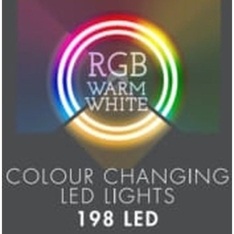 LAMPKI CHOINKOWE ŁAŃCUCH ŚWIETLNY 198 LED RGBW Z PILOTEM