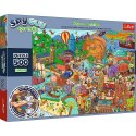 Puzzle Spy Guy Lost Items: Europa Rodzina Treflików 500 el. Trefl 37481