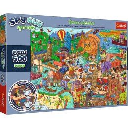 Puzzle Spy Guy Lost Items: Europa Rodzina Treflików 500 el. Trefl 37481