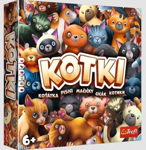 GRA PLANSZOWA RODZINNA KOTKI TREFL dla dzieci 6+ 02081