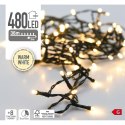 LAMPKI CHOINKOWE ŁAŃCUCH ŚWIETLNY 480 LED TIMER CIEPŁY BIAŁY