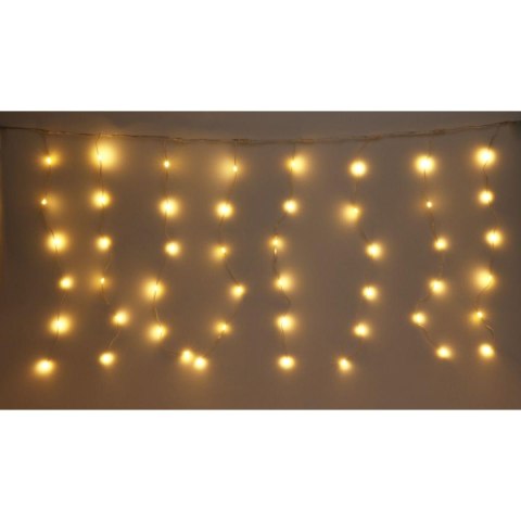 LAMPKI CHOINKOWE KURTYNA ŚWIETLNA ZEW/WEW 240 LED 600X60CM Z PILOTEM CIEPŁY BIAŁY