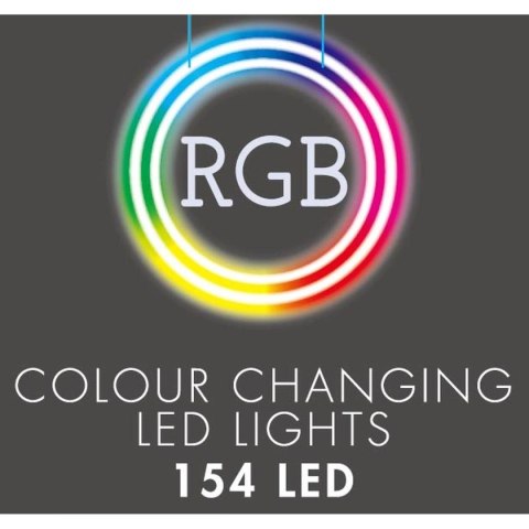 CHOINKA DEKORACYJNA 154LED RGB 150CM BLACK