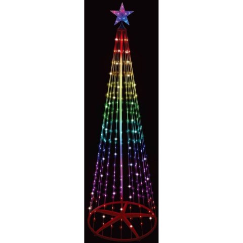 CHOINKA DEKORACYJNA 370LED RGB 210CM WHITE