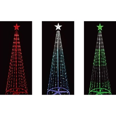 CHOINKA DEKORACYJNA 370LED RGB 210CM WHITE