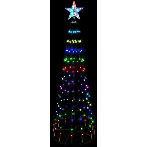CHOINKA DEKORACYJNA 370LED RGB 210CM WHITE