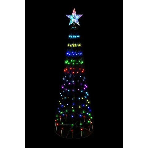 CHOINKA DEKORACYJNA 370LED RGB 210CM WHITE