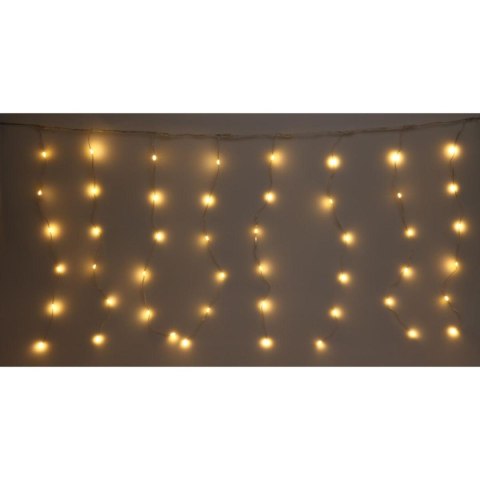 LAMPKI CHOINKOWE KURTYNA ŚWIETLNA ZEW/WEW 400 LED WW 200X200CM Z PILOTEM CIEPŁY BIAŁY