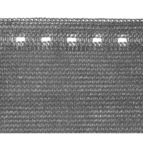 SIATKA CIENIUJĄCA MASKUJĄCA OSŁONA NA OGRODZENIE 110G/M2 1.5X25M CIEMNO SZARA