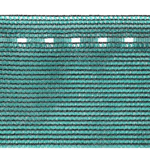 SIATKA CIENIUJĄCA MASKUJĄCA OSŁONA NA OGRODZENIE 140G/M2 1.5X50M CIEMNO ZIELONA
